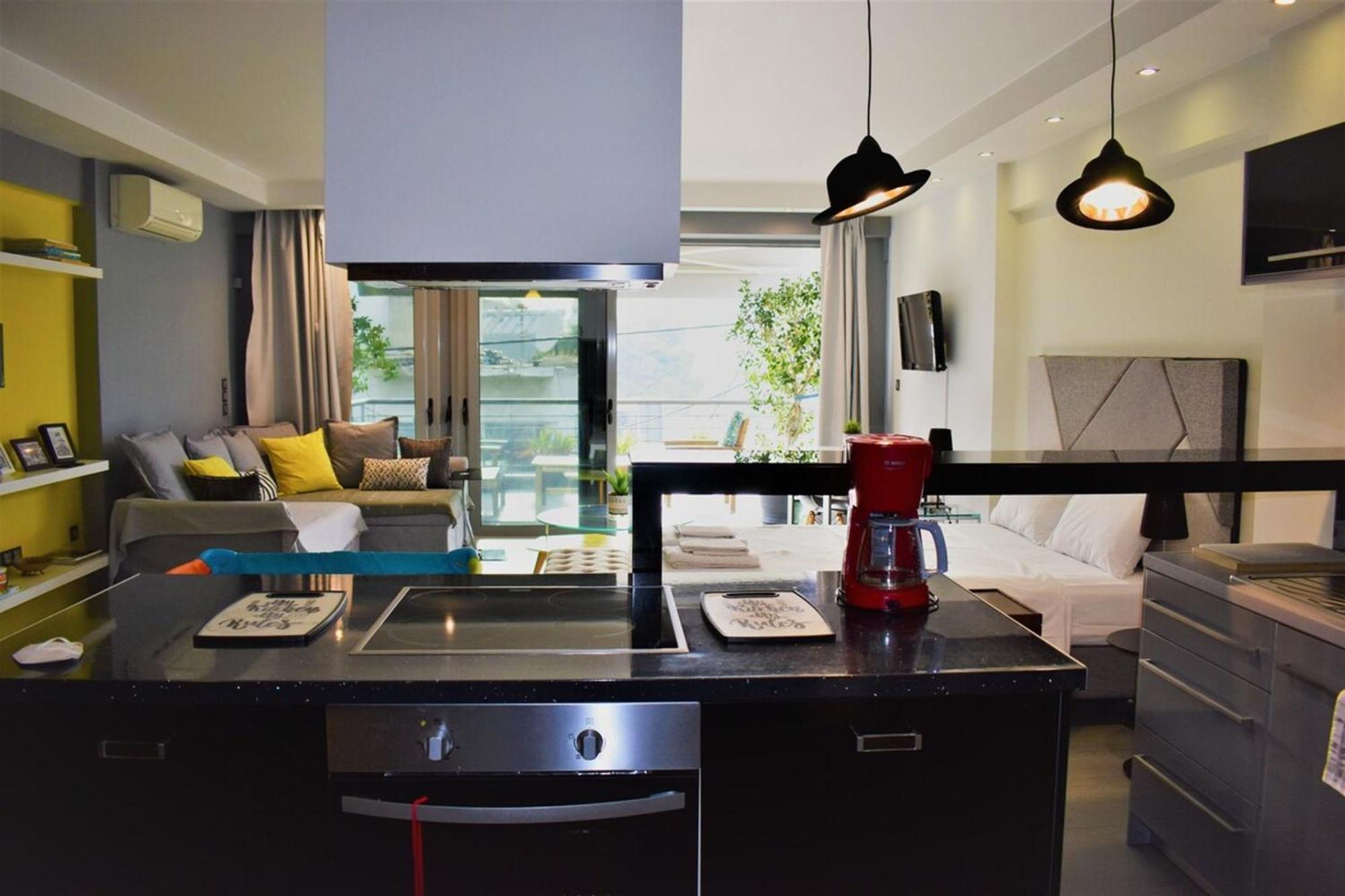 Stylish Boutique Loft With Private Balcony Apartman Athén Kültér fotó