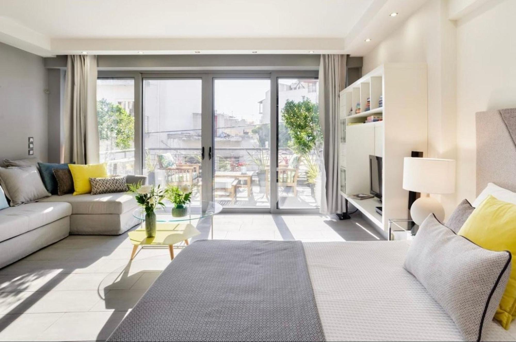 Stylish Boutique Loft With Private Balcony Apartman Athén Kültér fotó
